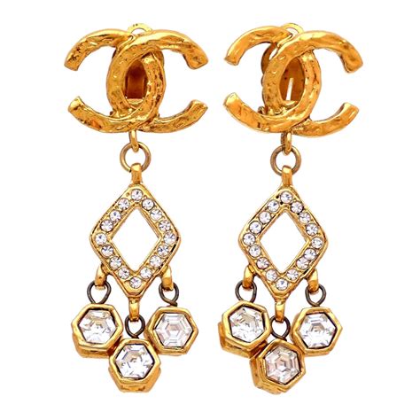 chanel earrings outlet uk|authentic chanel earrings.